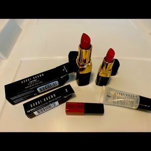 Four Bobbi Brown Lipsticks/Lipgloss